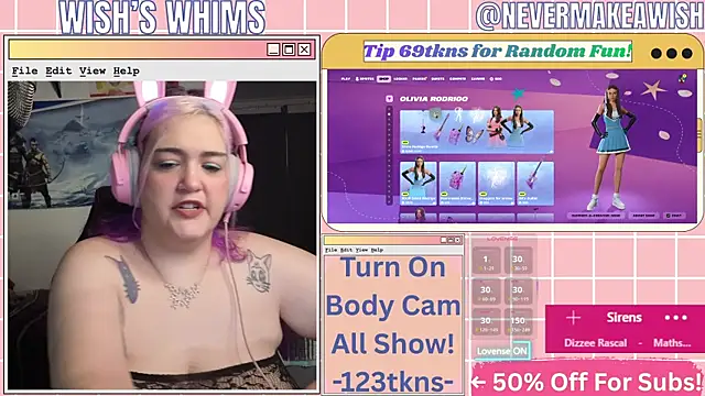 nevermakeawish online show from June 26, 2026, 8:08 am