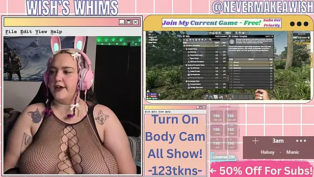 nevermakeawish online show from July 9, 2026, 9:35 am