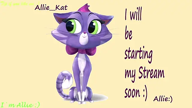 Snapshot of Allie_Kat chatting on May 24, 2026, 1:27 pm Allie Kat online show from May 24, 2026, 1:27 pm