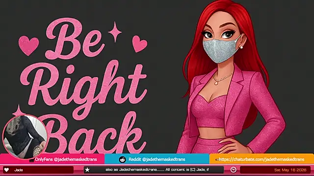 jadethemaskedtrans online show from May 16, 2026, 12:18 am