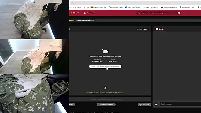 Snapshot of CassiPark chatting on October 5, 2025, 12:03 pm CassiPark online show from October 5, 2025, 12:03 pm
