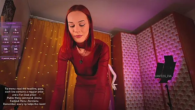 Giantess Eva online show from March 21, 2026, 4:10 pm