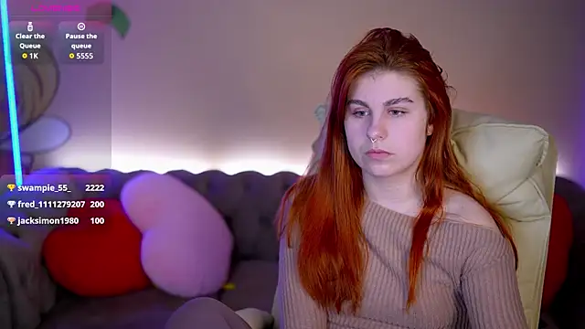 GingerPinky online show from February 12, 2026, 5:02 am