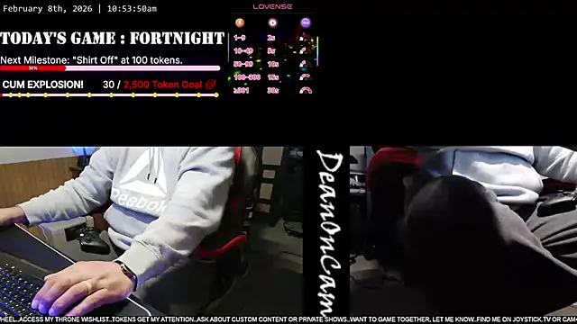 DeanonCam online show from February 8, 2026, 4:54 pm