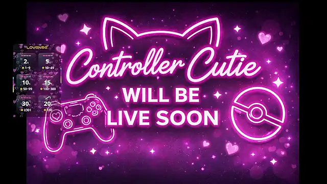 Controllercutie online show from June 22, 2026, 6:49 pm