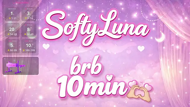 Softy Luna online show from June 1, 2026, 1:07 am