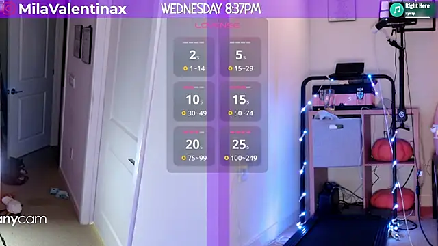 Snapshot of MilaValentina chatting on February 27, 2025, 1:38 am MilaValentina online show from February 27, 2025, 1:38 am