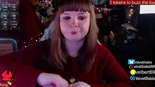 Snapshot of VelvetDiablo chatting on January 15, 2025, 12:51 am VelvetDiablo online show from January 15, 2025, 12:51 am