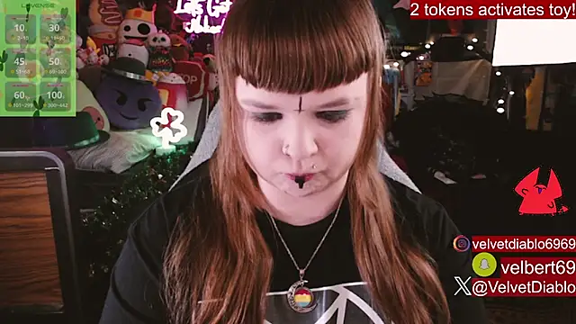 VelvetDiablo online show from February 25, 2026, 12:20 am