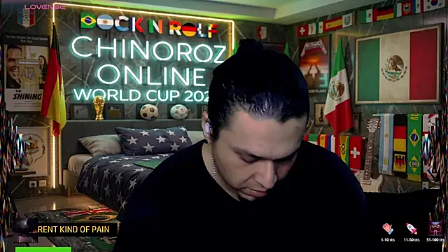 chino roz online show from June 28, 2026, 1:11 am