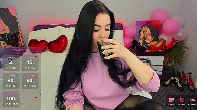 KeiraChoCo online show from April 17, 2026, 7:50 pm