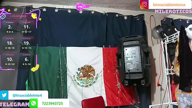 LaInsaciableIntensa online show from April 30, 2026, 1:56 am