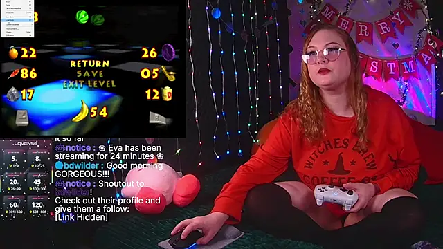 Snapshot of evamila chatting on November 20, 2025, 12:38 pm evamila online show from November 20, 2025, 12:38 pm