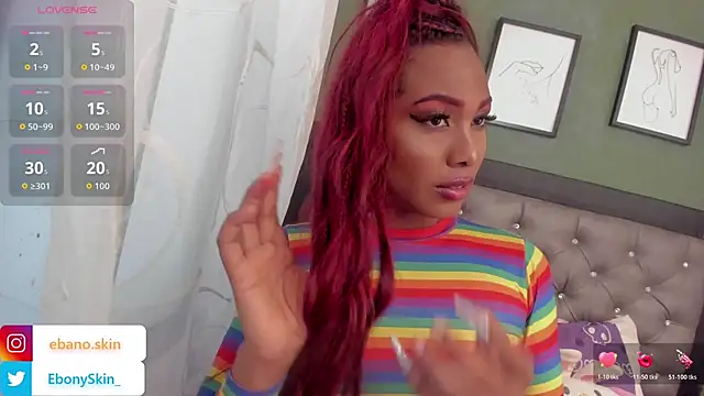 Snapshot of EbonySkin chatting on January 9, 2026, 9:05 pm EbonySkin online show from January 9, 2026, 9:05 pm