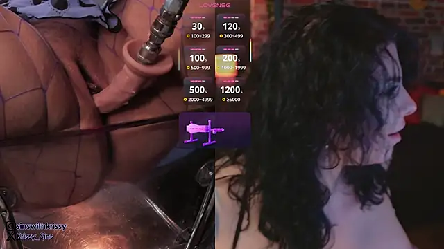 KrissySinsx online show from July 1, 2026, 4:29 pm